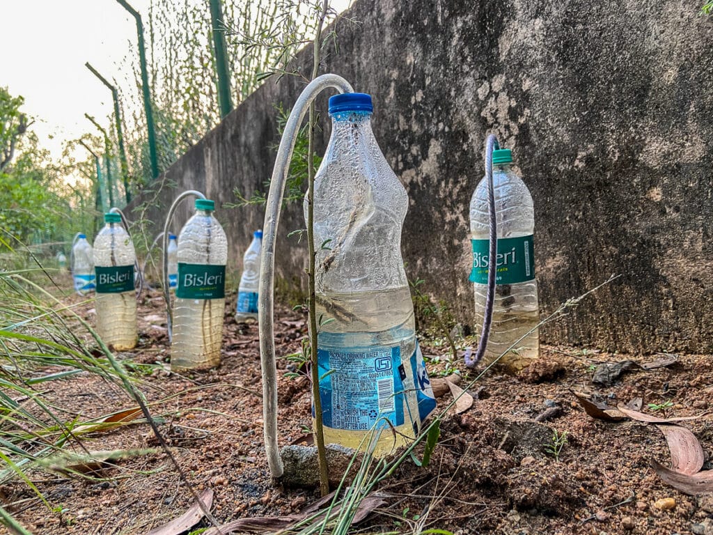Reusing plastics, reuse package drinking water